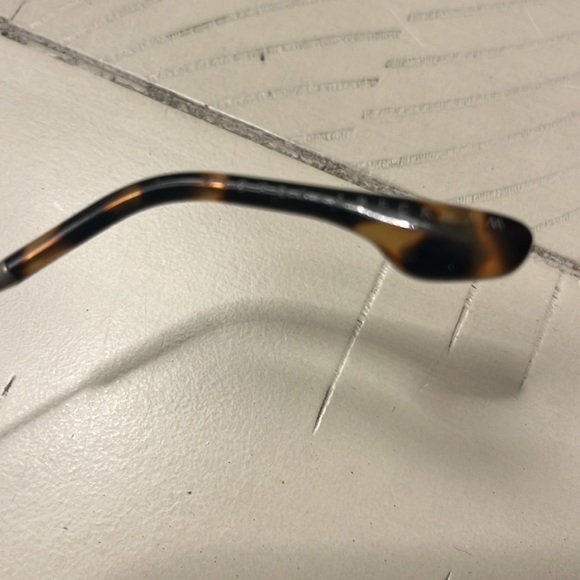 Victoria Beckham Black and Gold Aviator Glasses - Picture 7 of 8